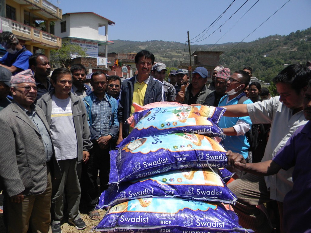 विलिभर्स चर्चको राहत वितरण