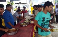 मधेश बन्दले पीडित बनेको विपन्नलाई निशुल्क खानाको व्यवस्था