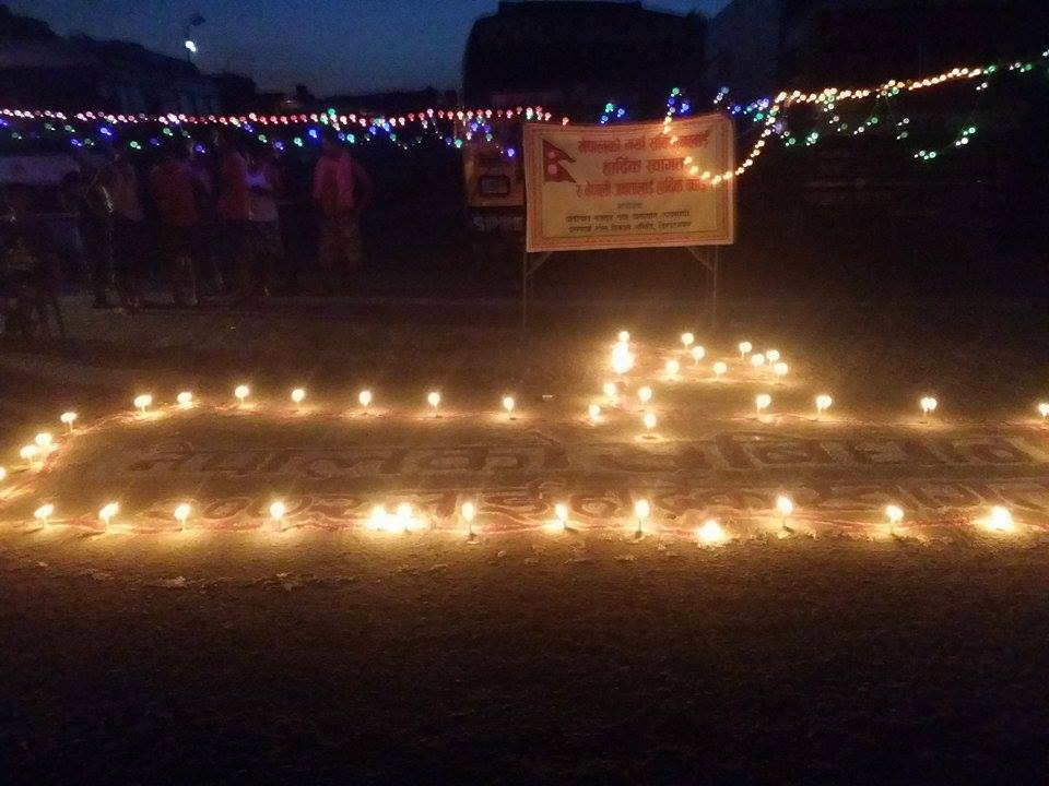 संविधानको स्वागतमा मधेसमा दीपावली