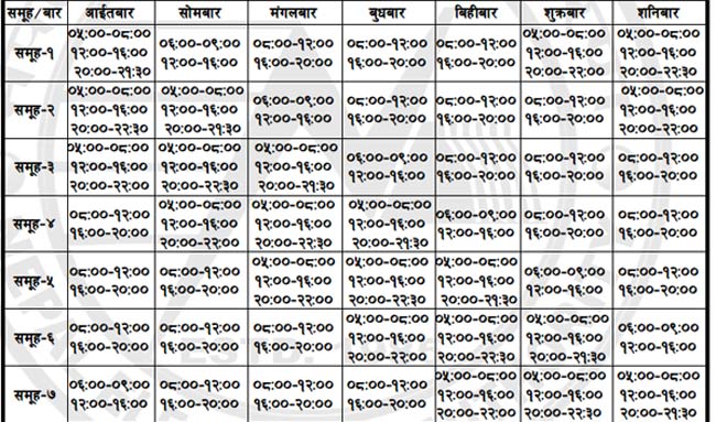 खाना पकाउन अब झन् समस्या, बढ्यो लोडसेडिङ (हेर्नुहोस् नयाँ तालिका)