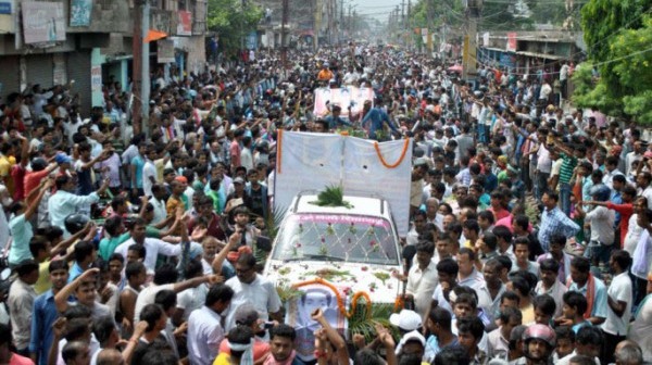 रंगेलीमा शवयात्रा, हजारौं सहभागी