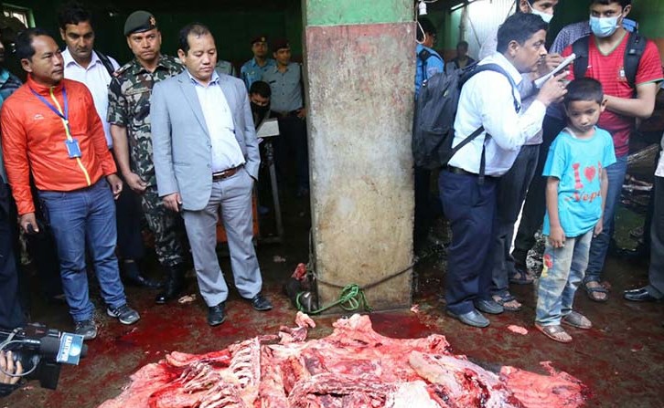राजधानीका ९१ प्रतिशत पसलमा खान अयोग्य मासु विक्री भएको खुलासा