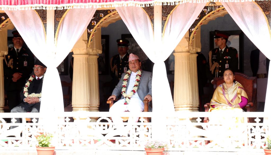 राष्ट्रपति, उपराष्ट्रपति र प्रधानमन्त्रीद्वारा वसन्त श्रवण