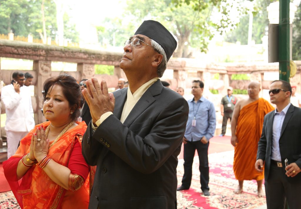 भ्रमण सकेर फर्किए देउवा, राज्यमन्त्रीद्वारा विदाइ, अन्तिम दिन बोधगयाको भ्रमण