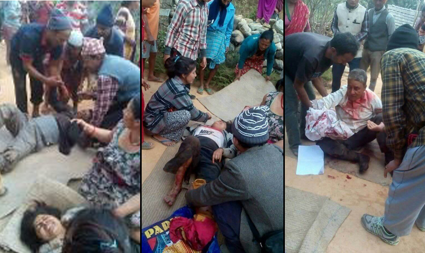 उदयपुरको बम विष्फोटमा घाइते भएकालाई काठमाडौं ल्याइयो, विष्फोट गराउनेलाई समात्न जंगलभरि सुरक्षाकर्मी
