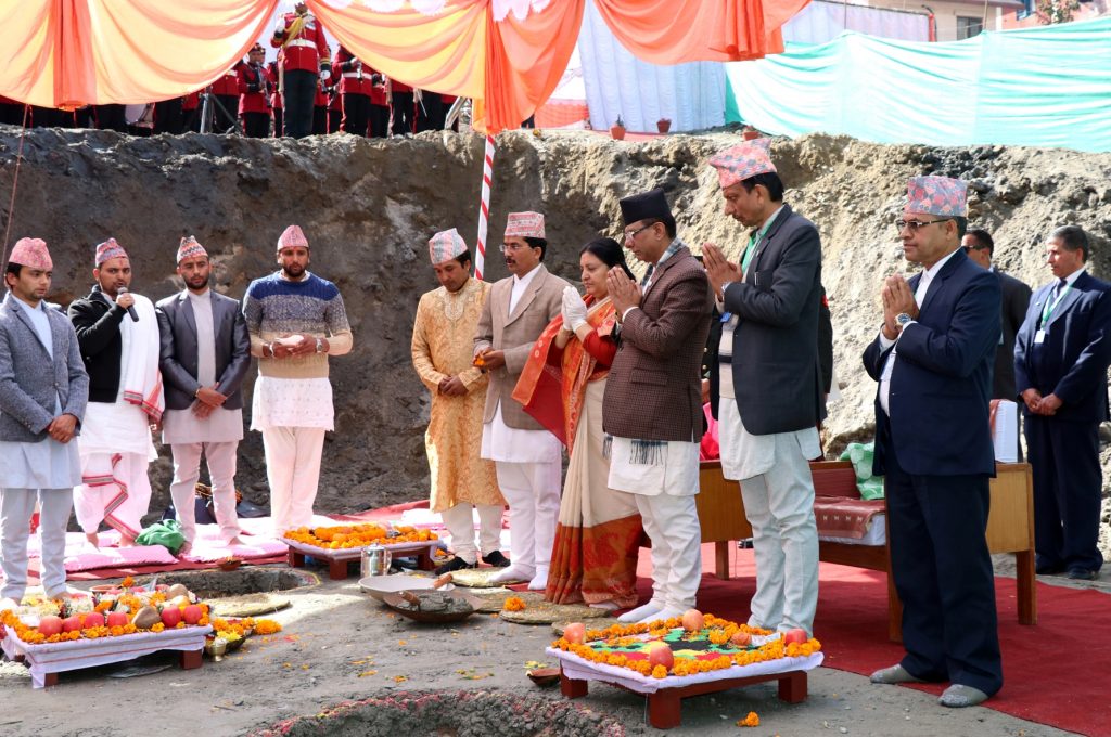 ५४ करोडमा महालेखाको नयाँ भवन बन्दै, राष्ट्रपतिले गरिन् शिलान्यास